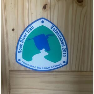 Rock River Trail Wisconsin Illinois Sign Hike Canoe Trail 3d print design